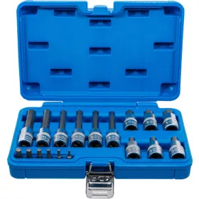  BGS technic Bitfej készlet, 1/4" / 1/2", Imbusz, 18 darabos (5171)