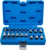 BGS technic Bitfej készlet, 1/4" / 1/2", T-profil (Torx), 18 darabos (5173)