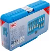 BGS technic Bitfej készlet, 1/4" / 1/2", T-profil (Torx) furattal, 18 darabos (5174)