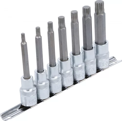 BGS technic Bitfej készlet, 1/2", XZN M5 - M14, 7 darabos (5175)