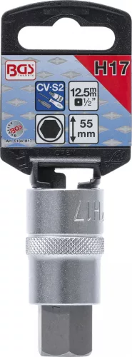 BGS technic 1/2" Imbusz bitfej, 17x55 mm (BGS 5184-H17)
