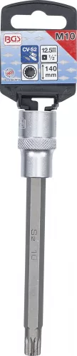 BGS technic 1/2" Spline bitfej, M10x140 mm (BGS 5184-M10)
