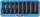 BGS technic 9 részes Torx hosszított dugókulcs készlet, légkulcshoz, 1/2", E10 - E24 (BGS 5204)