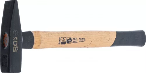 BGS technic Lakatos kalapács 300 g, Hickory nyéllel, DIN 1042 (BGS 52303)