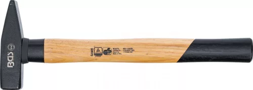 BGS technic Lakatos kalapács 500 g, Hickory nyéllel, DIN 1044 (BGS 52305)