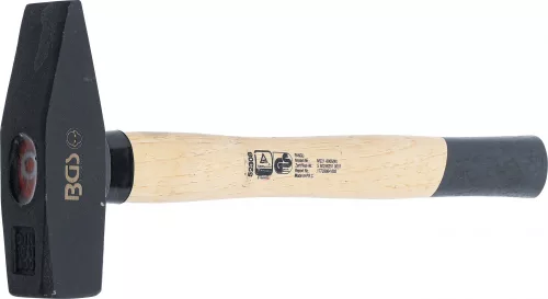 BGS technic Lakatos kalapács 800 g, Hickory nyéllel, DIN 1045 (BGS 52308)
