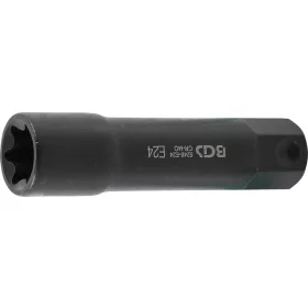   BGS technic E-Torx dugókulcs, E24, 100mm hosszú, 22mm-es hatszög befogás (BGS 5246-E24)
