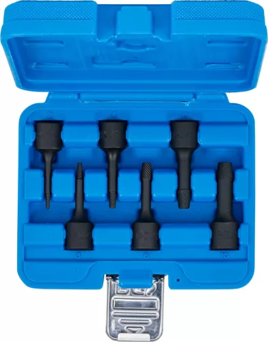 BGS technic 6 részes elnyalt csavar kitekerő készlet , 2-10mm, 3/8" (BGS 5281)