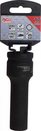BGS technic 3/4" Levegős hosszított dugókulcs, 17 mm (BGS 5345)