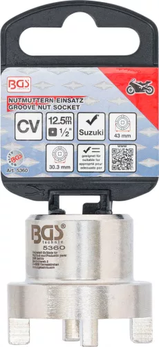 BGS technic Körmös dugókulcs Suzuki motorkerékpárok lengőkar anyájához (BGS 5360)