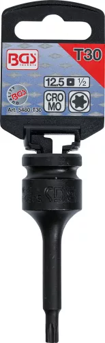 BGS technic Torx bitfej légkulcshoz, T30, 1/2" (BGS 5480-T30)