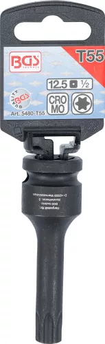 BGS technic Torx bitfej légkulcshoz, T55, 1/2" (BGS 5480-T55)