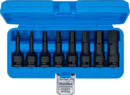 BGS technic 8 részes levegős Imbusz bitfej készlet, 1/2", 5-19mm (BGS 5481)