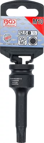 BGS technic Spline bitfej légkulcshoz, M10, 1/2" (BGS 5482-M10)