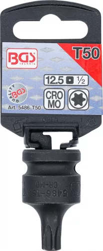 BGS technic Torx bitfej légkulcshoz, T50, 1/2" (BGS 5486-T50)
