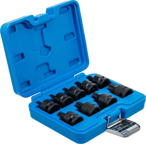 BGS technic 9 részes Torx bitfej készlet légkulcshoz, T20 - T80, 1/2" (BGS 5486)