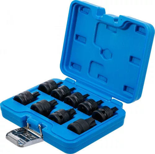 BGS technic 9 részes Torx bitfej készlet légkulcshoz, T20 - T80, 1/2" (BGS 5486)
