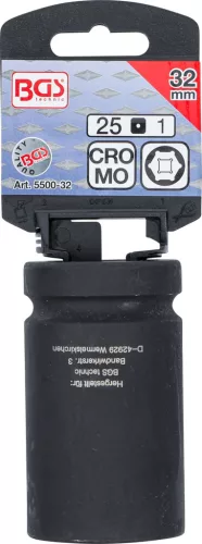 BGS technic Dugófej légkulcshoz, 1", 32mm (BGS 5500-32)