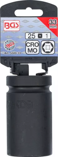 BGS technic Dugófej légkulcshoz, 1", 33mm (BGS 5500-33)
