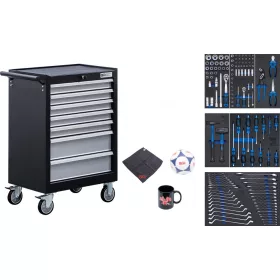   BGS technic Műhelykocsi | 7 fiókos | 129 szerszámmal (BGS 6065)