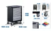BGS technic Műhelykocsi | 7 fiókos | 129 szerszámmal (BGS 6065)