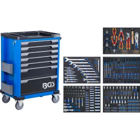   BGS technic Szerszámos műhelykocsi 7 fiókkal, 246 részes szerszámkészlettel, 260 kg terhelhetőséggel (BGS 6068)