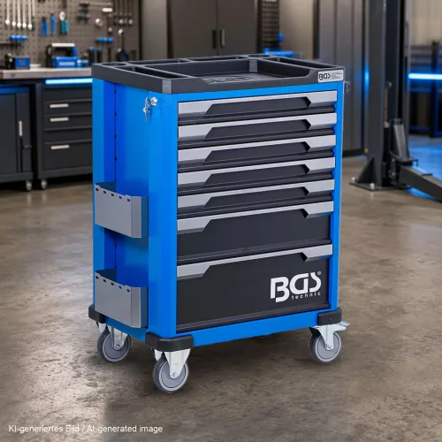 BGS technic Szerszámos műhelykocsi 7 fiókkal, 246 részes szerszámkészlettel, 260 kg terhelhetőséggel (BGS 6068)