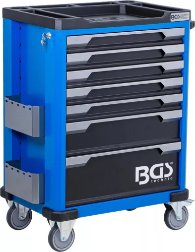 BGS technic Szerszámos műhelykocsi 7 fiókkal, 246 részes szerszámkészlettel, 260 kg terhelhetőséggel (BGS 6068)
