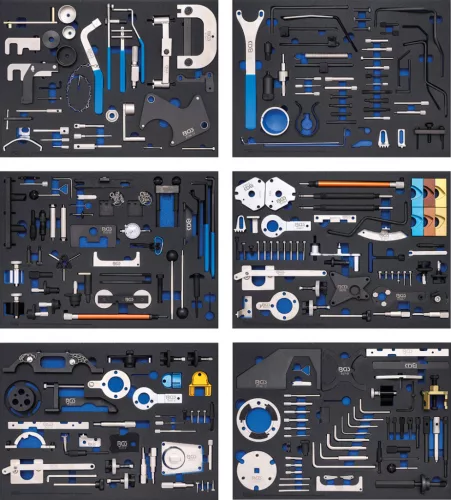BGS technic Műhelykocsi | 7 fiók | Motorvezérlő szerszámkészletek (BGS 6076)