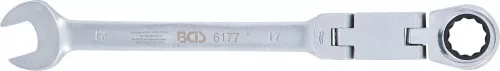 BGS technic Dupla csuklós racsnis csillag-villáskulcs, 17 mm (BGS 6177)