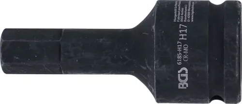 BGS technic Levegős dugókulcs | Hossz 100 mm | 20 mm (3/4") | Belső hatszögletű 17 mm (6185-H17)