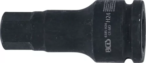 BGS technic Levegős dugókulcs | Hossz 100 mm | 20 mm (3/4") | Belső hatszögletű 24 mm (6185-H24)