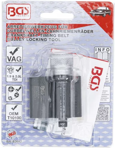 BGS technic Főtengely vezérműszíj tárcsa rögzítő szerszám VAG 2.0L TDI és 1.9L TDI (BGS 62642)