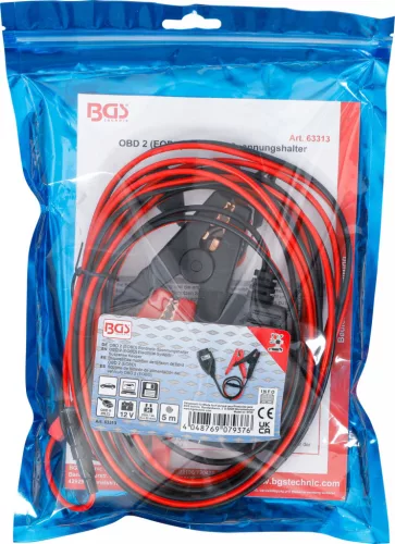 BGS technic OBD 2 (EOBD) Fedélzeti tápfeszültségtartó, 5 m (63313)