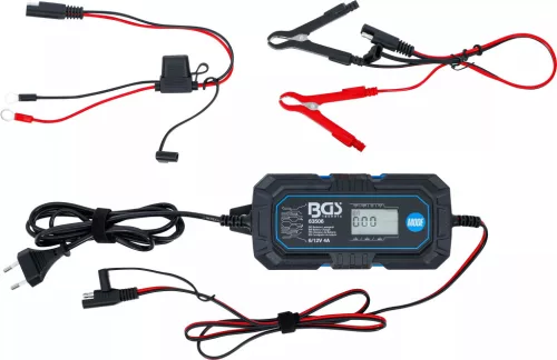 BGS technic Digitális akkumulátor töltő | 6/12 V | 4 A (63506)