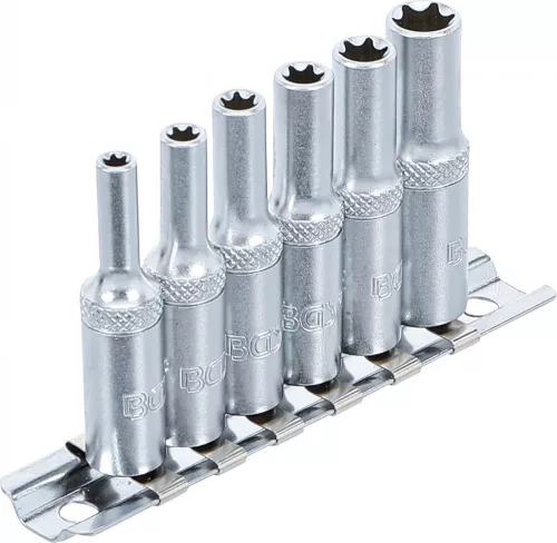 BGS technic 6 darabos 1/4" Hosszított belső torx (E-Type) készlet, E4 - E10 (BGS 6403)