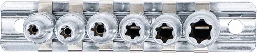BGS technic 6 darabos 1/4" Hosszított belső torx (E-Type) készlet, E4 - E10 (BGS 6403)