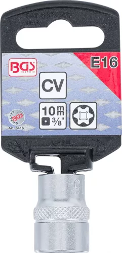 BGS technic E-profilú dugókulcs 3/8" E16 (BGS 6416)