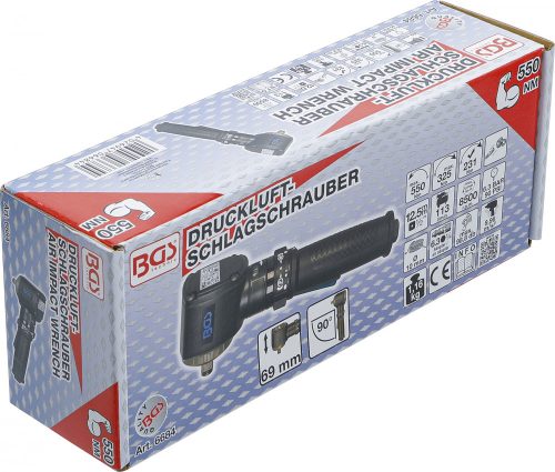 BGS Technic 1/2" Légkulcs | extra rövid kivitel | 550 Nm (BGS 6684)