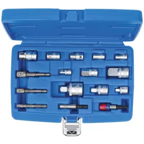   BGS technic Behajtófej-adapter/ dugókulcs-adapter készlet | 16 darabos (BGS 6779)