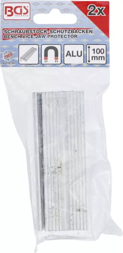 BGS technic Satu-védőpofák | Aluminium | Szélesség: 100 mm | 2 darabos (BGS 6797)