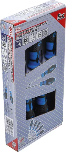 BGS technic Csavarhúzó készlet | T-profil (Torx) furattal | T6 - T10 | 5 darabos (BGS 6826)