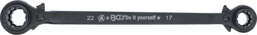 BGS DIY Állványozó racsni | 4 az 1-ben | 14 - 17 - 19 - 22 mm (BGS 6843)