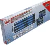 BGS technic Dugókulcstartó sín készlet dugókulcsbetétekhez | 80 kapoccsal | 6,3 mm (1/4"), 10 mm (3/8"), 12,5 mm (1/2") betétekhez (BGS 6871)