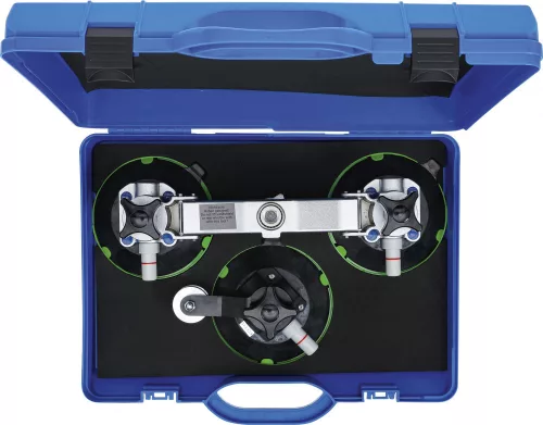BGS technic Ragasztott szélvédő kivágó készlet huzalos rendszerrel, Ø150 mm-es tapadókorongokkal, 3/8” (BGS 69505)