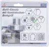 BGS DIY Multi dugókulcs | kézi racsnis-nyeles hajtószárral, átkapcsolható | 7 - 19 mm (BGS 70055)