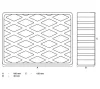 BGS technic Gumipogácsa | csápos emelőhöz | 160 x 120 x 40 mm (BGS 7007)