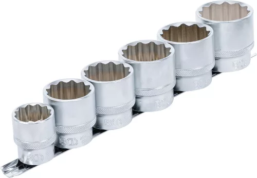 BGS technic Dugókulcskészlet, tizenkétszögletű | 12,5 mm (1/2") | 24 - 38 mm | 6 darabos (BGS 70102)