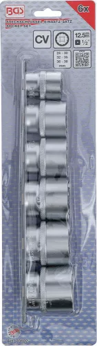 BGS technic Dugókulcskészlet, tizenkétszögletű | 12,5 mm (1/2") | 24 - 38 mm | 6 darabos (BGS 70102)