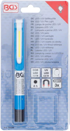 BGS technic LED-es / UV-fényű tollámpa (70120)